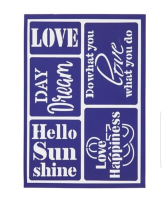 Flexible Schablone, Hello Sunshine 21 x 14,8 cm Neu im Paket 