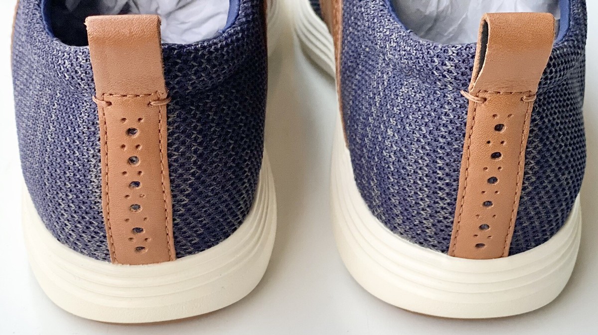 Cole Haan Grand Tour Knit Mens 10.5 Oxford Shoes Blue Tan Casual Sneakers C31348 Cole Haan Men main image 2
