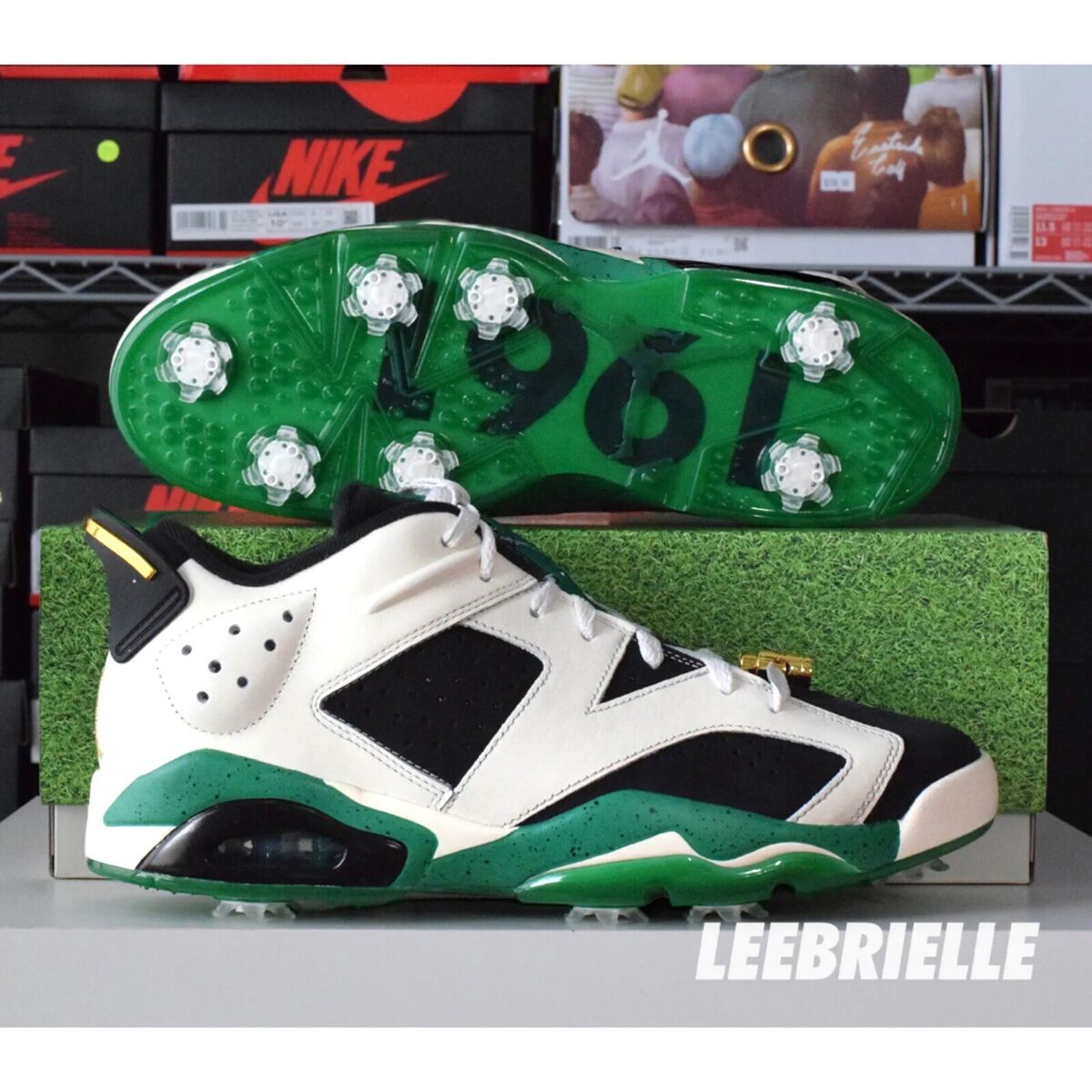 Air Jordan 6 Retro Low Golf Black Green Eastside Golf 1961 Air Jordan 6 Retro Low Golf Black Green Eastside Golf 1961