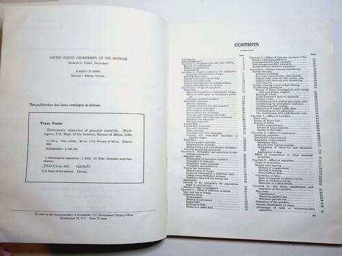 Electrostatic Separation of Granular Materials - Bureau Of Mines - Bulletin 603 - Picture 5 of 12