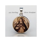 Saint Rose Of Lima 925 Sterling Silver Christian Medal