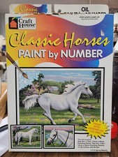 Craft House Oil Paint By Number Artist Touch 11774Spring 1998 Sealed Horses