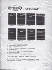 Showgard Supersafe Stock Sheets 8 Row Double Sided Pages 29mm 5 Pack S8