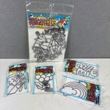 Lot of 5 VTG Kelly  s Crafts Goof Proof Sun Catchers Birdhouse Rainbow Butterfly