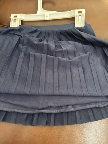 Polo Ralph Lauren Mini Skirt Size S (7) Girls Navy Blue Pleated Pre-owned - Picture 3 of 5