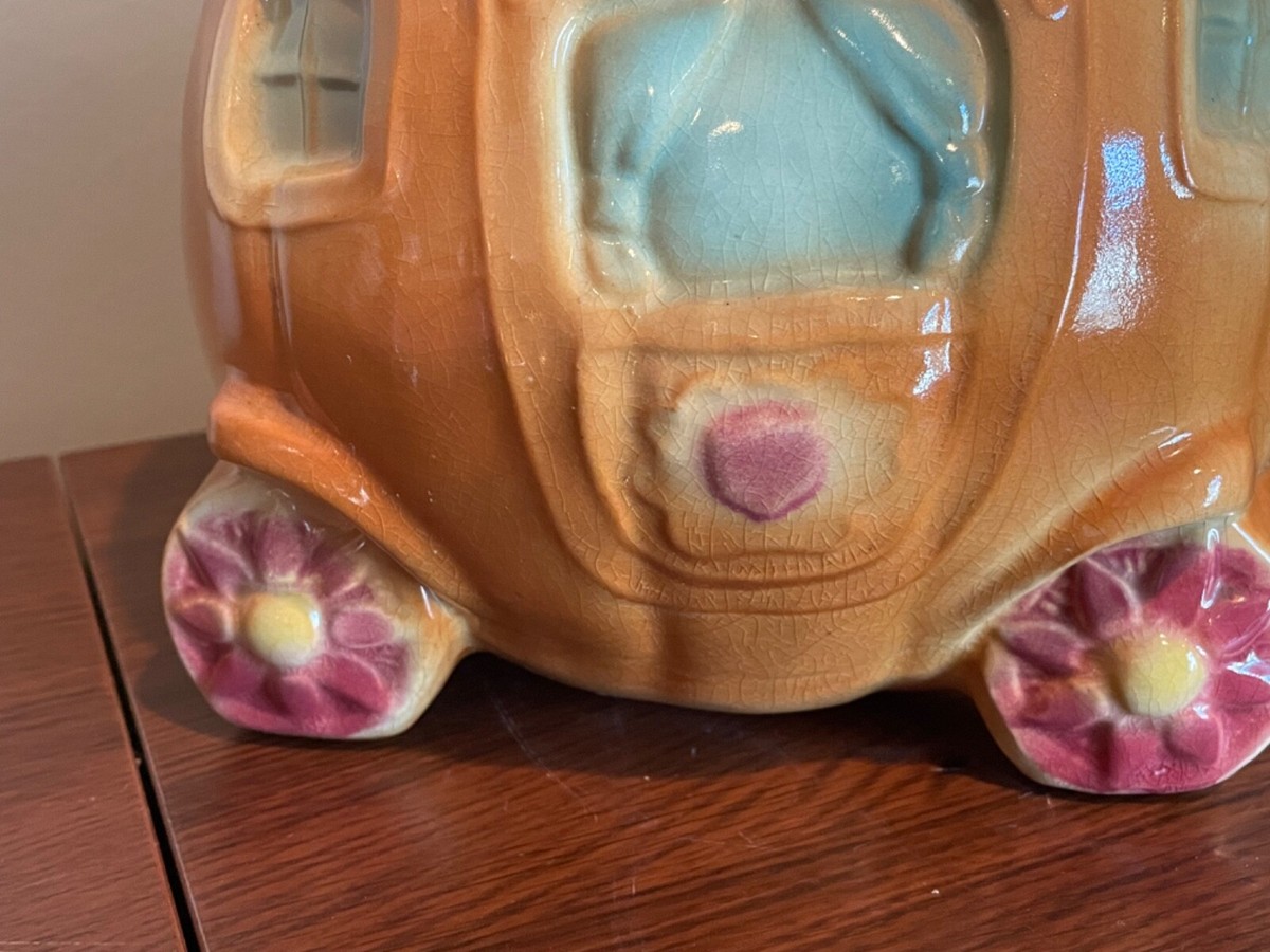 Brush McCoy Pottery Cinderella Coach Pumpkin Cookie Jar Mouse