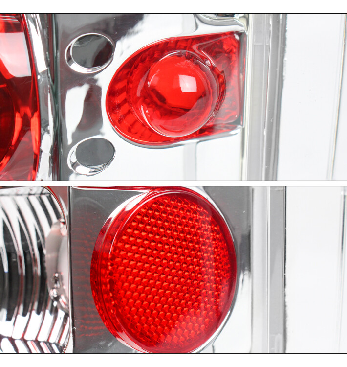 DTMOTO Black Tail Lights – 1973-1991 Chevy/GMC Suburban Blazer Jimmy C/K – Clear Lens, Pair