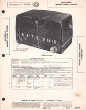 Motorola - Model 59H11U/59H121U - Radio - Original Service Manual - 1950