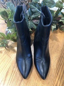 black booties medium heel