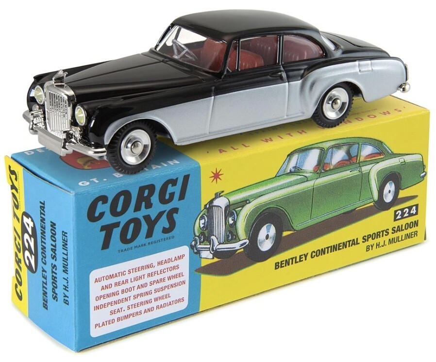 Corgi 224, Bentley Continental - Free Price Guide & Review