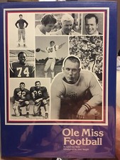 1980 OLE MISS FOOTBALL BOOK SIGNED BY 26 REBEL GREATS! Archie Manning VAUGHT etc