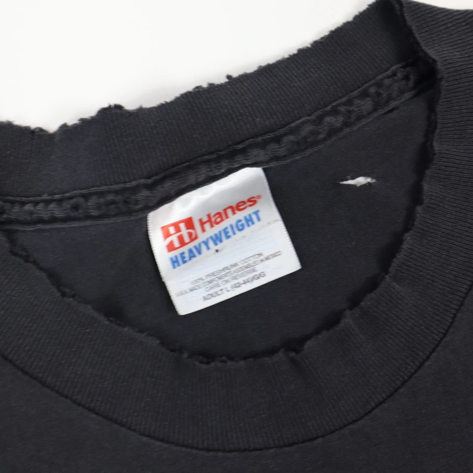 Camiseta De Colección Alquimia Gótica Demonio Diablo Cruz Desteñida Negra Envejecida L RARA Foto 4 de 4