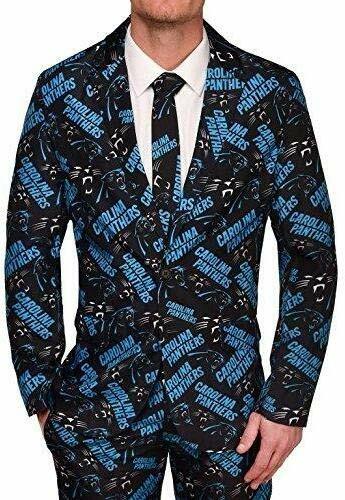 Уродливый деловой костюм с повторяющимся логотипом Carolina Panthers от FOCO NFL Mens - комплект из 3 предметов