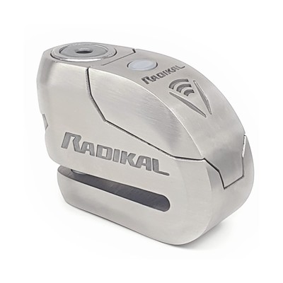 RADIKAL RK14S Premium Motorcycle Alarm Disk Lock 120dB Button ON/OFF, Warning...