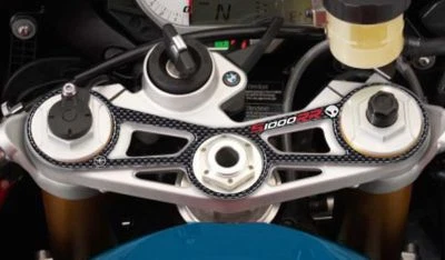 LABELBIKE Adhésif Résine 3D Plaque Fourche Compatible pour Moto BMW S1000RR 2015-2017