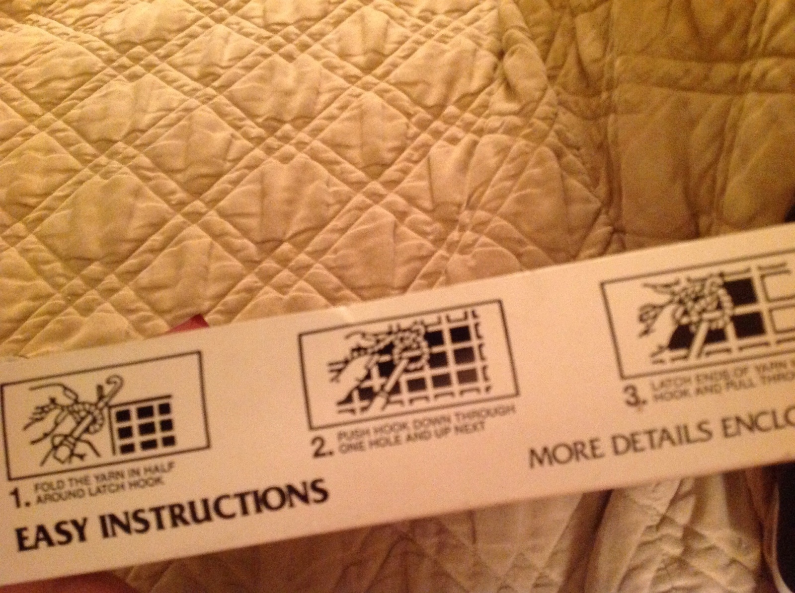 NEW ANTIQUE TOYS LATCH HOOK KIT NATIONAL YARN CRAFTS ALSO SPANISH - Made in USA