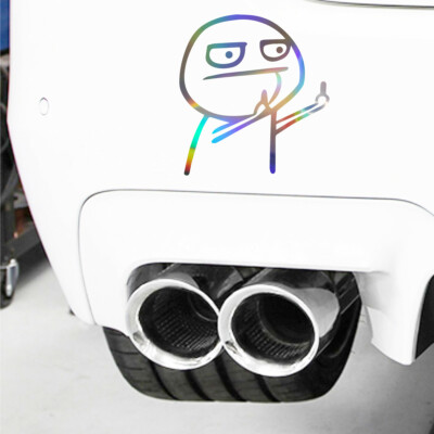 1pc Funny Two Middle Finger Vinyl Car Styling Sticker Window - Foto 5