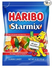 Haribo Starmix Gummi Candy, 4 oz (Pack of 2)