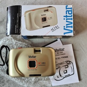 Vivitar IC 101 Panorama, 35mm Camera, with instructions & original box UNTESTED