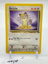 1999 MEOWTH - NM/LP 56/64 JUNGLE Pokemon Card WOTC COMMON