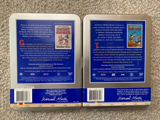 WALT DISNEY TREASURES DVD TIN BOX MICKEY MOUSE B&W/LIVING