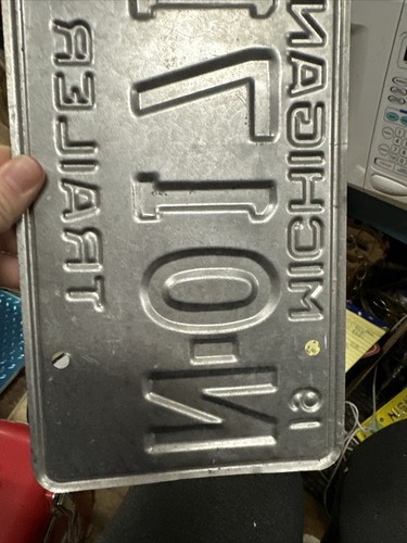 1979 Michigan Trailer License Plate N-01714 - Picture 15 of 18
