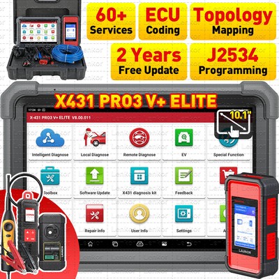 LAUNCH X431 PRO3S ELITE V+ 5.0 PRO5 Car Diagnostic Tool J2534 Programming Coding