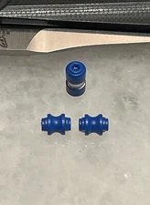 Flat Blue Aluminum Thumb Stud & Standoffs For Benchmade 940-2 G10 Handle Knife