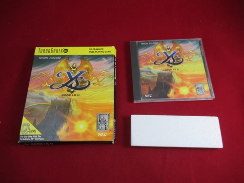 Ys Book I & II (TurboGrafx-CD, 1990) *Complete in Box - No Map - Tested*