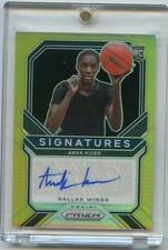 2021 Panini WNBA Prizm AWAK KUIER RC Rookie Signatures Gold Prizm Auto /10 WINGS