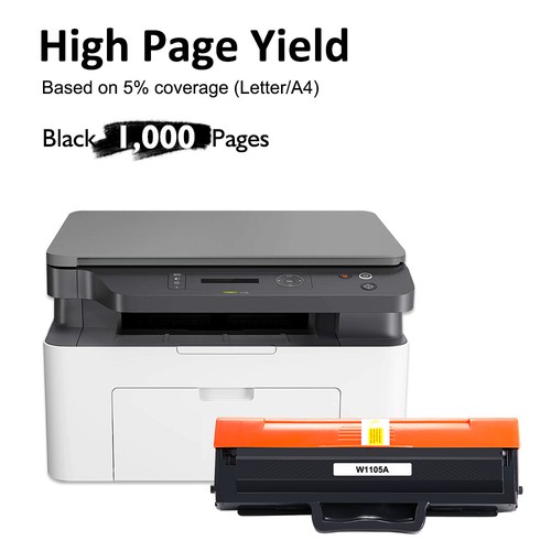 1 Pack W1105A 105A Toner Cartridge For HP Laser MFP 137fnw 107a 107w