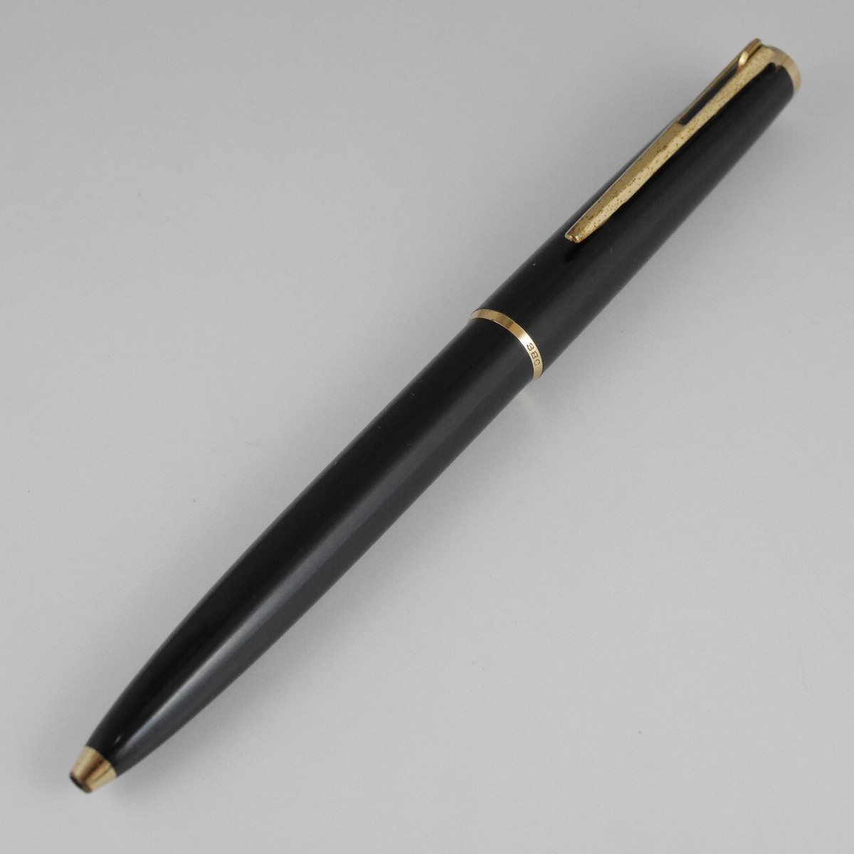 Montblanc 380 Black Ballpoint Pen (used) FREE SHIPPING