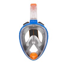 Used Ocean Reef Aria Classic Full Face Snorkel Mask - Blue /Clear, Small/Medium
