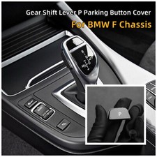 Black For Bmw F30 F10 F25 320i Gear Shift Knob P Lever Parking Button Cover Trim