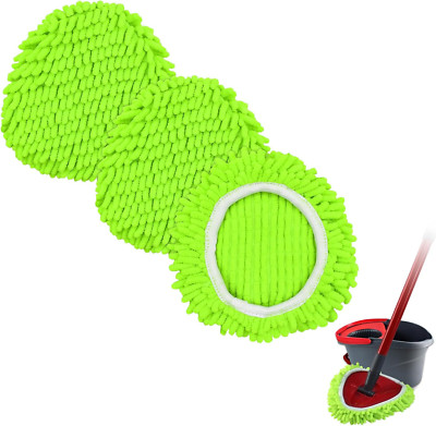 Spin Mop Heads Replacements for Ocedar Easywring 1 Tank System 3 Pack Microfiber