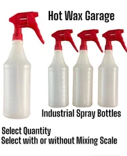 Empty Trigger Spray Bottles 32 OZ Chemical Resistant Heavy Duty Commercial Red 