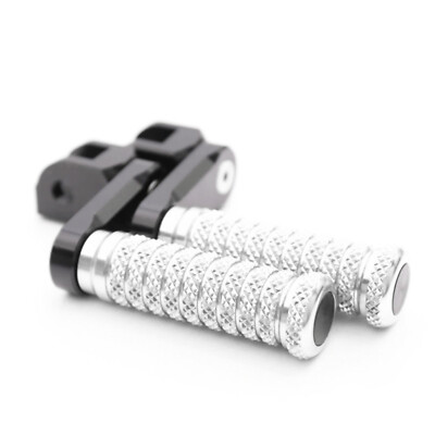 POLE Front 40mm Lowering Foot Pegs Silver For Yamaha Tracer 900 GT 19 20