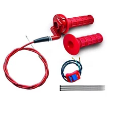 7/8 22mm Twist Throttle Accelerator Handle Grips for 50cc 90cc 110cc 125cc150cc