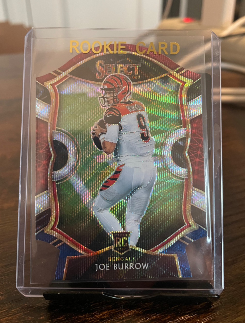 2020 Select Joe Burrow Tri Color Prizm RC Concourse Die Cut Cincinnati Bengals
