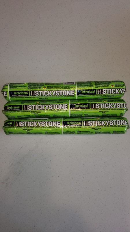 StickyStone Expert Quality for Stone Masonry Adhesive Glue Work - 3 Tubes