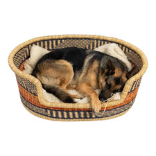 Extra Large Bolga Dog Bed Basket Handmade Woven Elephant Grass Pet Bed African