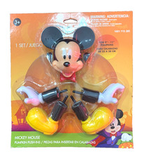 Disney Halloween Mickey Mouse Dracula Pumpkin Push-Ins Gemmy 2017