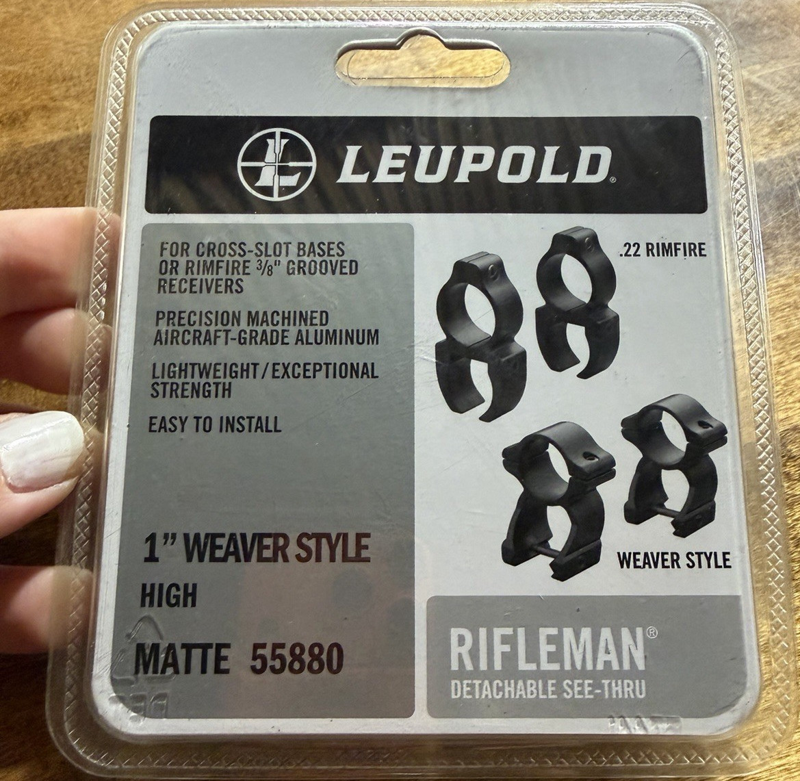 【leopold22 】verbatim portabl montor14 Leupold Rifleman Detachable See-Thru Adapter 1
