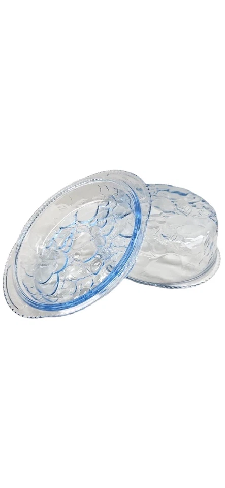 Vintage Libbey "Orchard Fruit" green 3 qt Glass Covered Casserole dish - Image 4 of 4