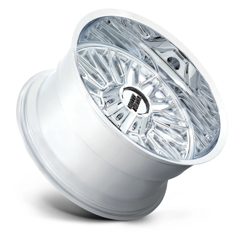 Moto Metal MO809 Stinger 20x9 8x6.5 Chrome Wheel 20" 18mm For Chevy GMC Ram Ford - Image 2 of 4