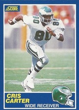 Cris Carter 1989 Score Rookie Card