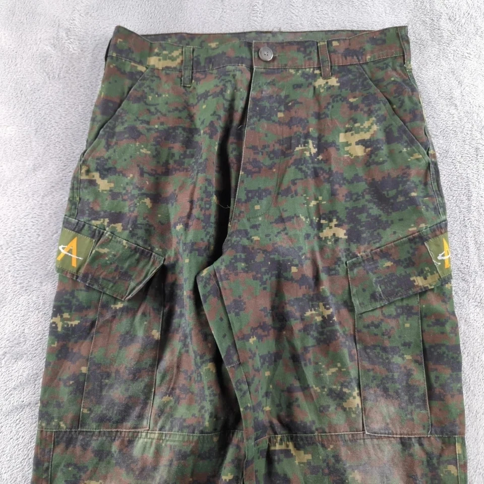 Camo Pants Mens Small Flecktarn Camouflage Cargo Tactical Outdoor SHTF - Image 3 of 4