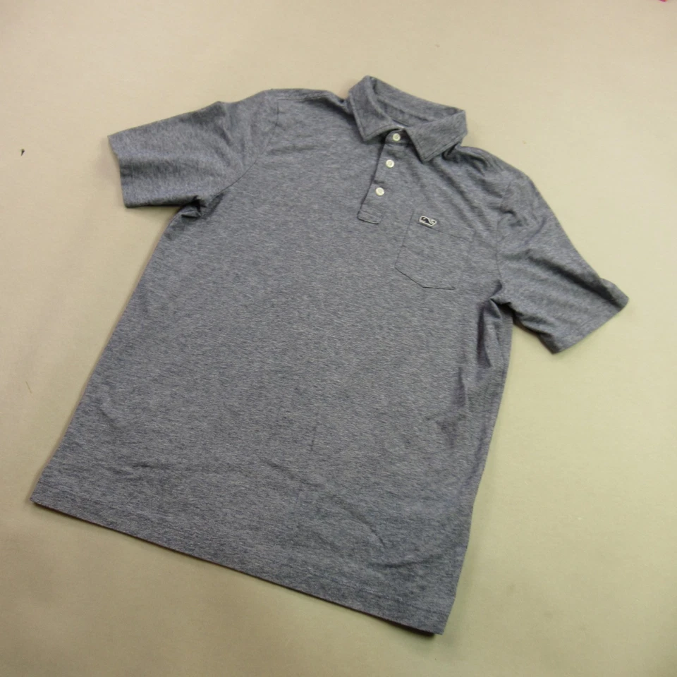 Vineyard Vines Shirt Boys XL Polo Short Sleeve Lightweight Edgartown Blue - Image 2 of 4