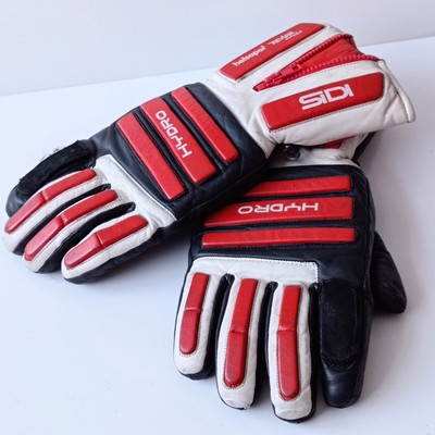  Thinsulate Motorrad Herren Handschuhe Gr. XL schwarz weiß und rot 32 cm lang 