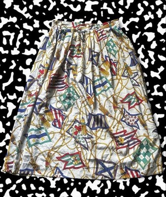 Multicolor  Flag Vintage Skirt